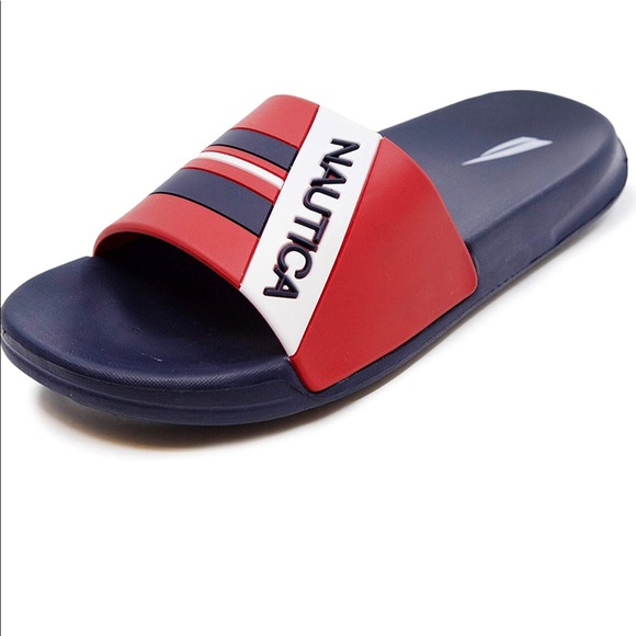 Nautica Slide Shower & Beach Sandal Slip on Size 9 - Picture 4 of 7